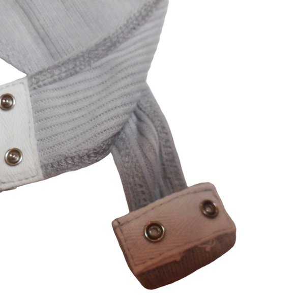 Sleeveless Top Bodysuit NWT SMALL one piece collared shirt gray - Picture 5 of 10